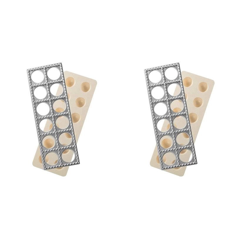 Potsticker Mold - เครื่องทำราวิโอลี AC62-2X แม่พิมพ์กดแป้งเกี๊ยว หมั่นโถว ราวิโอลี ชุดทำพาสต้า