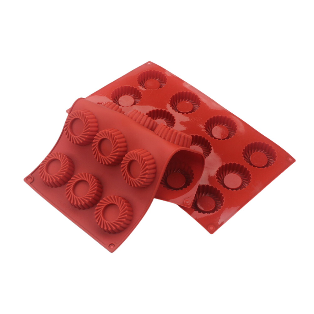 แม่พิมพ์เค้กซิลิโคนทรงวงกลม 12 - Donut Mold Silicone บทวิจารณ์และราคา