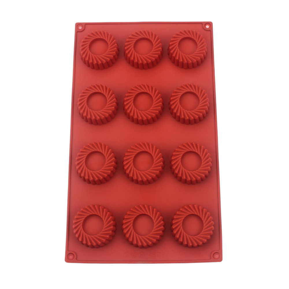 แม่พิมพ์เค้กซิลิโคนทรงวงกลม 12 - Donut Mold Silicone บทวิจารณ์และราคา