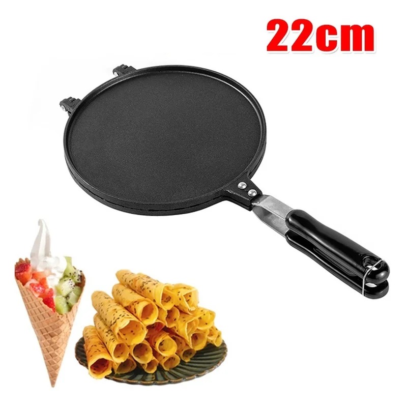 22 ซม.Non-Stick ไข่ม้วนเครื่อง - Waffle Cone Maker บทวิจารณ์และราคา