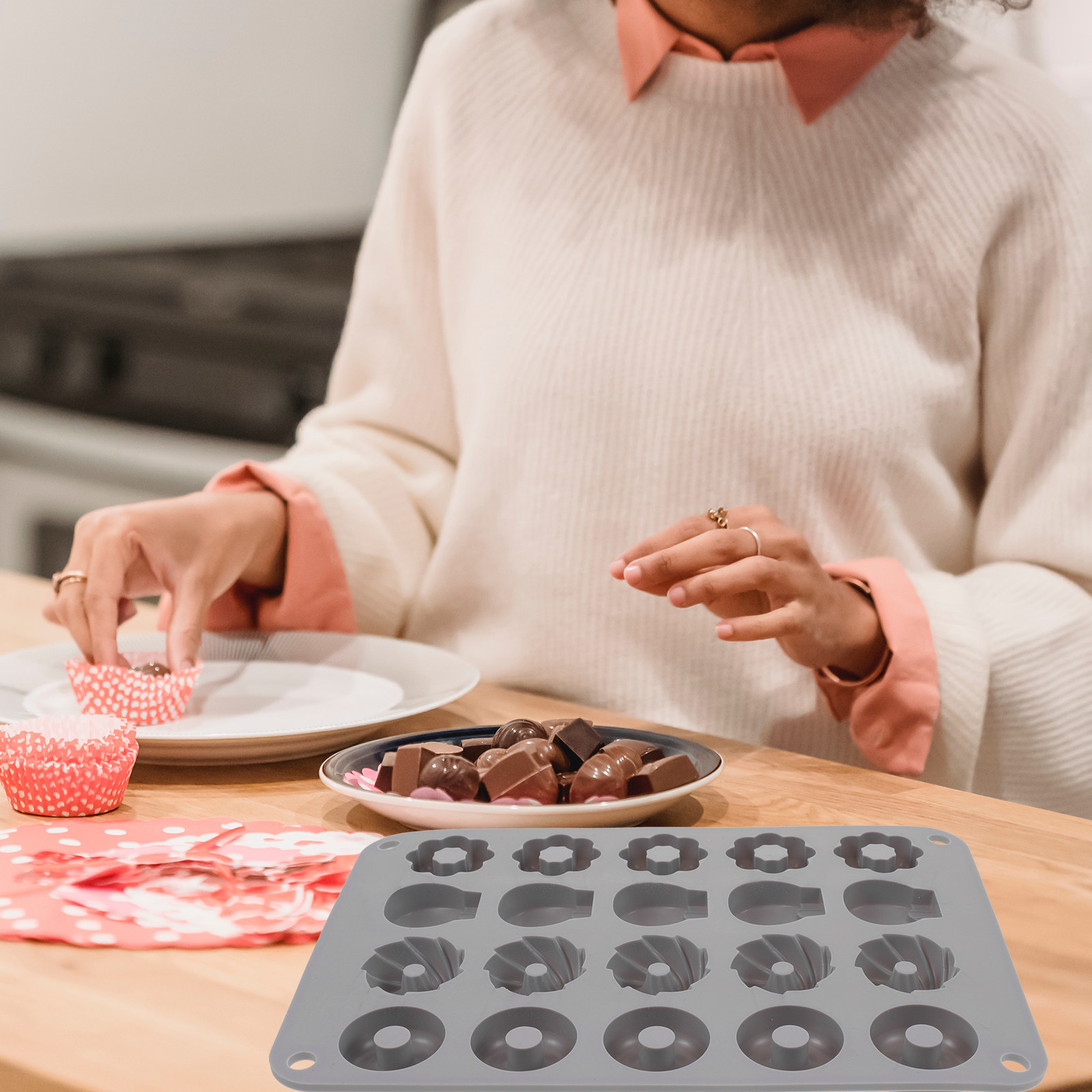 แม่พิมพ์โดนัทช็อกโกแลตซิลิโคน  - Donut Mold Silicone บทวิจารณ์และราคา