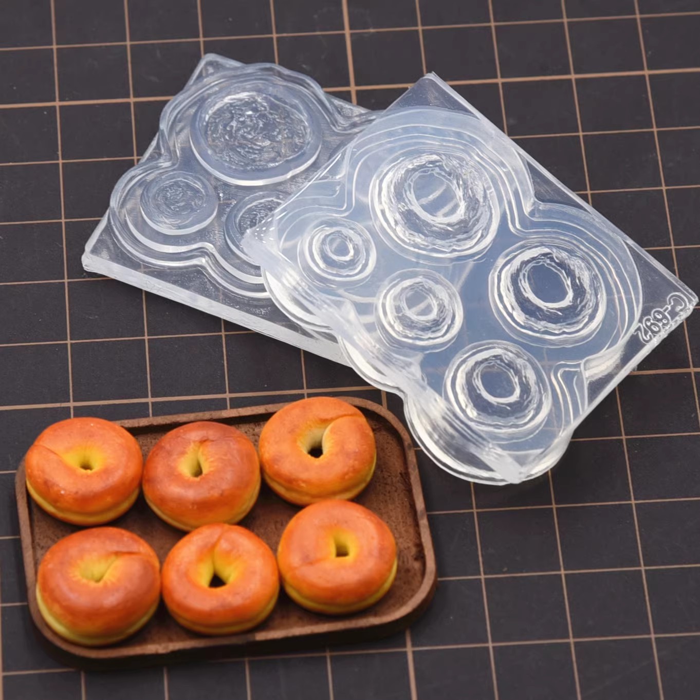 Polymer Clay Mini 3D Bagel ขนม - Donut Mold Silicone บทวิจารณ์และราคา